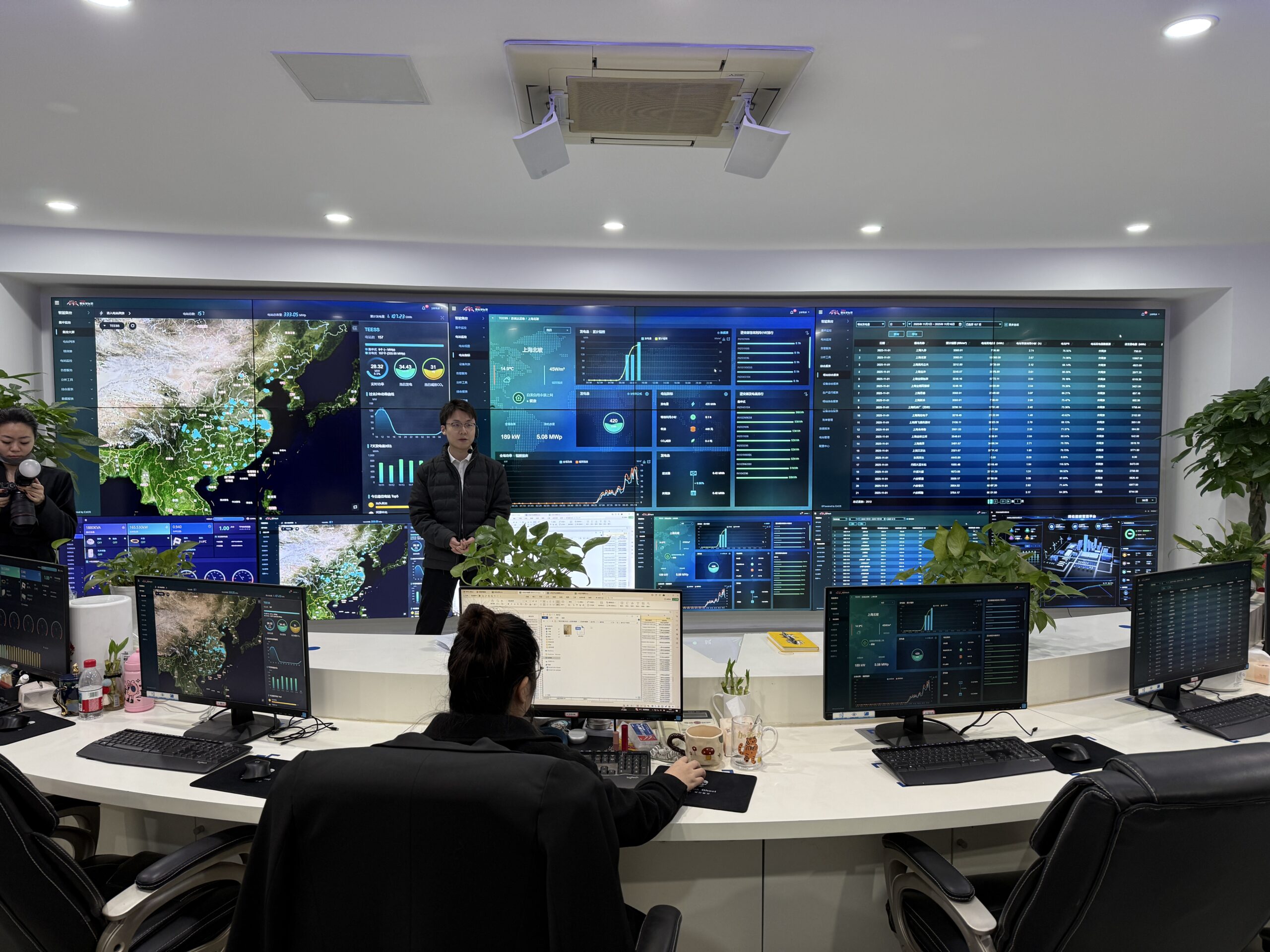 Delegation at the SUMEC digital energy operations centre during the 2025 Mission